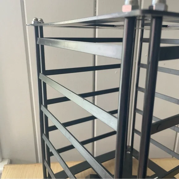 JUST IN Black Rotating Earring Holder Rack Organizer Jewelry Display Stand - Picture 3 of 7